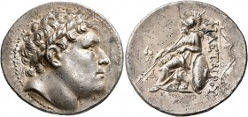 KINGS OF PERGAMON. Attalos I, 241-197 BC. Tetradrachm (Silver, 29 mm, 16.99 g, 1 h), circa 241. Diademed head of Philetairos to right. Rev. ΦIΛETAIΡOΥ...