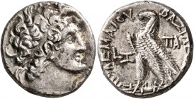 PTOLEMAIC KINGS OF EGYPT. Cleopatra III &amp; Ptolemy IX Soter II (Lathyros), 116-107 BC. Tetradrachm (Silver, 23 mm, 13.62 g, 1 h), Alexandria, RY 7 ...