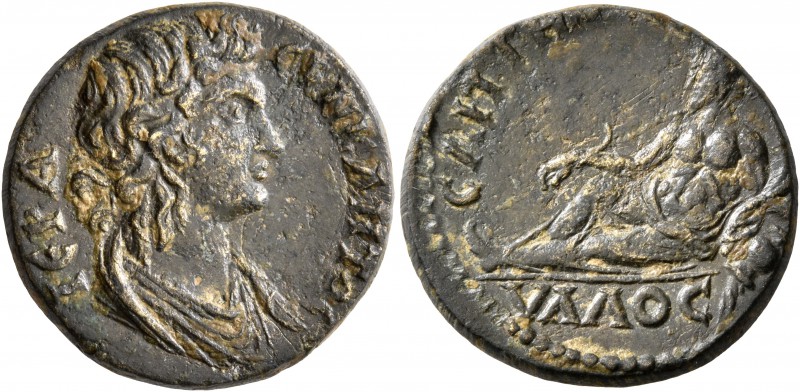 LYDIA. Saitta. Pseudo-autonomous issue. Assarion (Orichalcum, 20 mm, 5.41 g, 6 h...