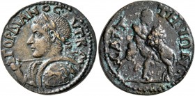 LYDIA. Saitta. Gordian III, 238-244. Diassarion (Orichalcum, 23 mm, 7.89 g, 7 h). AYT•K• ΓOPΔIANOC Laureate and cuirassed bust of Gordian III to left,...