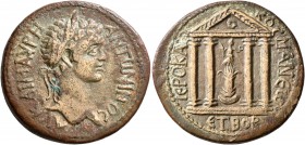 PONTUS. Comana. Caracalla, 198-217. Tetrassarion (Orichalcum, 30 mm, 15.27 g, 1 h), CY 172 = 205/6. AY K M AYPH ANTωNINOC Laureate head of Caracalla t...