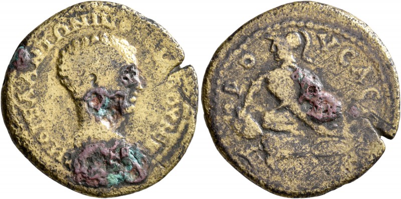 BITHYNIA. Prusa ad Olympum. Diadumenian, as Caesar, 217-218. Diassarion (Orichal...