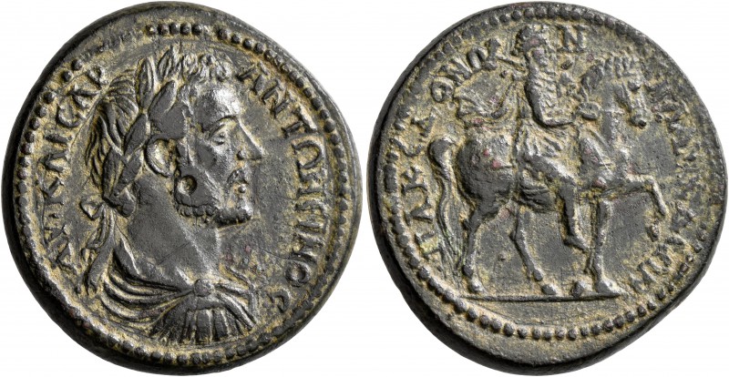 LYDIA. Blaundus. Antoninus Pius, 138-161. Tetrassarion (Bronze, 31 mm, 20.90 g, ...