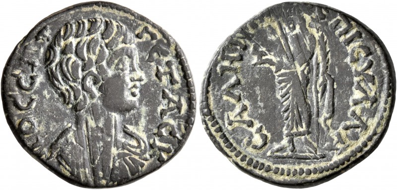 LYDIA. Sala. Geta, as Caesar, 198-209. Assarion (Bronze, 22 mm, 5.13 g, 6 h), Ae...