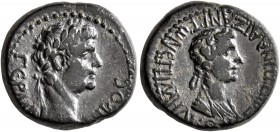 PHRYGIA. Aezanis. Germanicus, with Agrippina Senior, Caesar, 15 BC-AD 19. Hemiassarion (Bronze, 16 mm, 3.38 g, 12 h), Straton Medeos, struck under Gai...