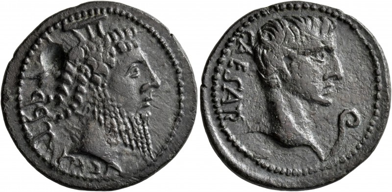 SYRTICA. Sabratha. Augustus, 27 BC-AD 14. 'As' (Bronze, 26 mm, 7.94 g, 1 h). SBR...