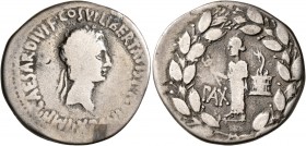 Octavian, 44-27 BC. Cistophorus (Silver, 28 mm, 10.74 g, 1 h), Ephesus, 28 BC. IMP•CAESAR•DIVI•F•COS•VI•LIBERTATIS•P•R•VINDEX• Laureate head of Octavi...