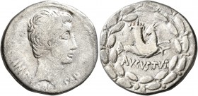 Augustus, 27 BC-AD 14. Cistophorus (Silver, 25 mm, 11.21 g, 12 h), Ephesus, circa 25-20 BC. IMP CAESAR Bare head of Augustus to right. Rev. AVGVSTVS C...