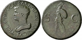 Britannicus, 41-55. Sestertius (Orichalcum, 34 mm, 27.01 g, 7 h), uncertain mint in Thrace, struck under Claudius, circa 50-54. TI CLAVDIVS•CAESAR AVG...