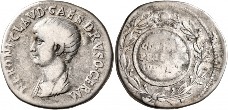 Nero, as Caesar, 50-54. Cistophorus (Silver, 25 mm, 10.97 g, 6 h), Pergamum, cir...
