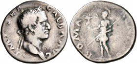 Galba, 68-69. Denarius (Silver, 18 mm, 3.25 g, 6 h), Rome. IMP SER GALBA AVG Laureate head of Galba to right. Rev. ROMA RENASC Roma standing front, he...