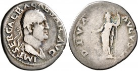 Galba, 68-69. Denarius (Silver, 19 mm, 3.30 g, 6 h), Rome. IMP SER GALBA CAESAR AVG Laureate and draped head of Galba to right. Rev. DIVA AVGVSTA Livi...