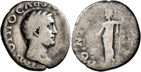 Otho, 69. Denarius (Silver, 18 mm, 2.88 g, 6 h), Rome. IMP OTHO CAESAR [AVG TR P] Bare head of Otho to right. Rev. PONT [MAX] Ceres standing front, he...