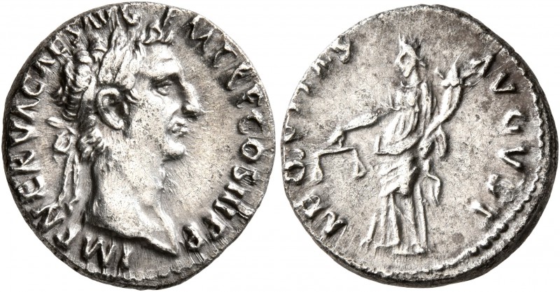 Nerva, 96-98. Denarius (Silver, 18 mm, 3.24 g, 6 h), Rome, 97. IMP NERVA CAES AV...
