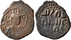 Anonymous. Follis (Bronze, 27 mm, 6.50 g, 12 h), a contemporary imitation of an aA2 Class follis struck in Constantinopolis, uncertain mint, circa 11t...