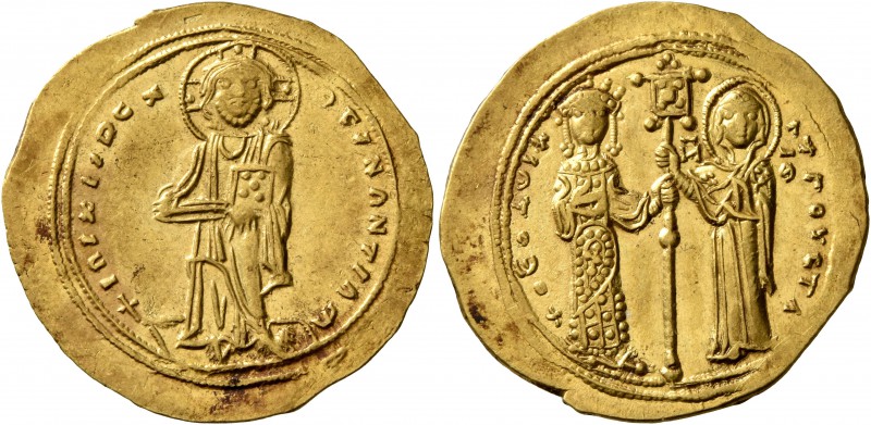 Theodora, 1055-1056. Histamenon (Gold, 24 mm, 4.39 g, 6 h), Constantinopolis. + ...