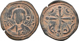Anonymous Folles, time of Nicephorus III, circa 1078-1081. Follis (Bronze, 24 mm, 2.87 g, 6 h), Class I, Constantinopolis. Bust of Christ facing, nimb...