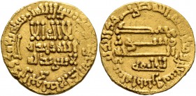 ISLAMIC, 'Abbasid Caliphate. al-Rashid, AH 170-193 / AD 786-809. Dinar (Gold, 18 mm, 4.28 g, 7 h), Misr, AH 192 = AD 807/8. A 218.13. Minor marks, oth...
