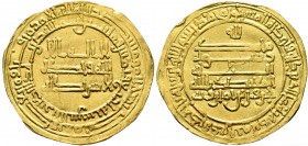 ISLAMIC, Egypt &amp; Syria (Pre-Fatimid). Tulunids. Harun, AH 283-292 / AD 896-904. Dinar (Gold, 25 mm, 3.69 g, 1 h), Balis, AH 284 = AD 897. Bernardi...