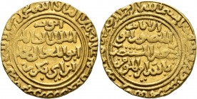 ISLAMIC, Ayyubids. Egypt. al-Kamil I Muhammad, AH 615-635 / AD 1218-1238. Heavy Dinar (Gold, 20 mm, 7.46 g, 12 h), al-Qahira (Cairo), AH 631=AD 1233/4...