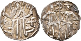 BULGARIA. Second Empire. Ivan Aleksandar, 1331–1371. Grosh (Silver, 19 mm, 1.33 g, 6 h), Veliko Turnovo. Christ standing front, raising his hands in b...