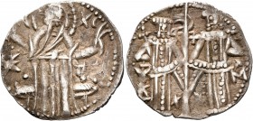 BULGARIA. Second Empire. Ivan Aleksandar, 1331–1371. Grosh (Silver, 20 mm, 1.79 g, 7 h), Veliko Turnovo. Christ standing front, raising his hands in b...