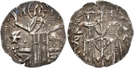 BULGARIA. Second Empire. Ivan Aleksandar, 1331–1371. Grosh (Silver, 20 mm, 1.10 g, 5 h), Veliko Turnovo. Christ standing front, raising his hands in b...