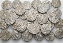 A lot containing 33 silver coins. All: Seleukid. Fine to very fine. LOT SOLD AS IS, NO RETURNS. 33 coins in lot.