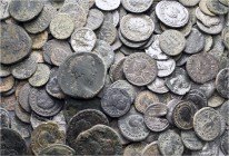 A lot containing 51 silver and 231 bronze coins. All: Roman Imperial. Fine to very fine. LOT SOLD AS IS, NO RETURNS. 282 coins in lot.