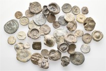 A lot containing 43 lead seals. All: Mostly Greek and Roman. Fine to very fine. LOT SOLD AS IS, NO RETURNS. 43 seals in lot.