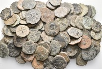 A lot containing 99 bronze coins. All: Crusaders. Fine to very fine. LOT SOLD AS IS, NO RETURNS. 99 coins in lot.


From a collection of Arab-Byzan...