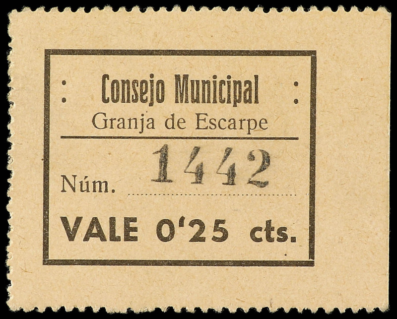 PAPER MONEY OF THE CIVIL WAR: CATALUNYA

Catalonia

25 Céntimos. C.M. GRANJA...