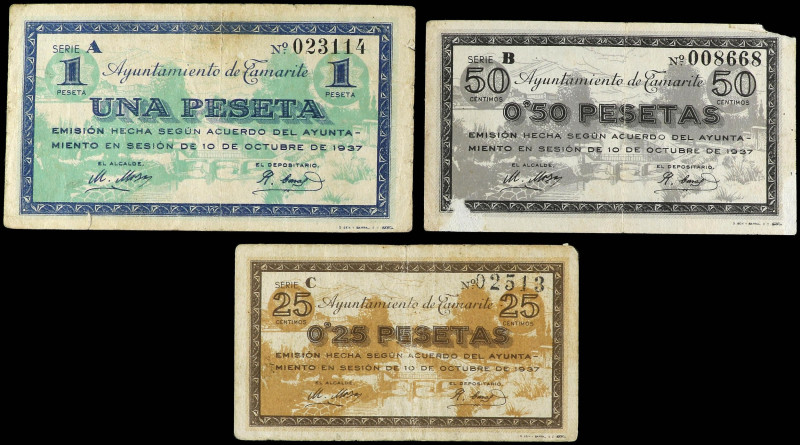 PAPER MONEY OF THE CIVIL WAR: ARAGON

Aragon

Lote 3 billetes 25, 50 Céntimo...