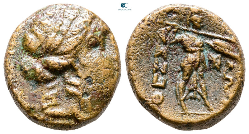 Thessaly. Thessalian League circa 150-50 BC. 
Bronze Æ

19 mm, 7,59 g



...