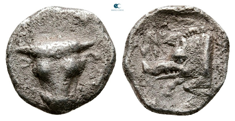 Phokis. Federal Coinage circa 485-446 BC. 
Obol AR

10 mm, 1,04 g



Very...