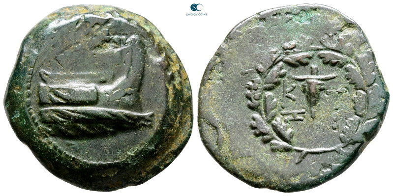 Mysia. Kyzikos circa 300-200 BC. Overstruck on an earlier issue from Kyzikos (SN...