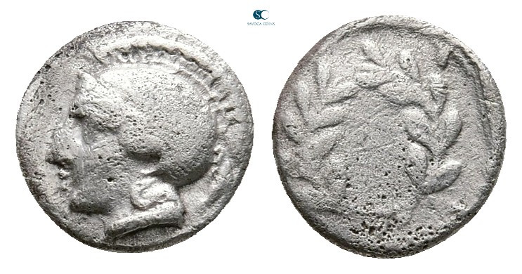 Aiolis. Elaia circa 450-400 BC. 
Hemiobol AR

8 mm, 0,41 g



Nearly Very...