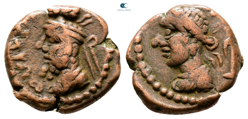 Kings of Elymais. Orodes V AD 150-200. 
Bronze Æ

15 mm, 2,76 g



Very F...