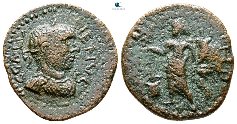 Mysia. Parion. Gallienus AD 253-268. 
Bronze Æ

22 mm, 4,39 g



Nearly V...