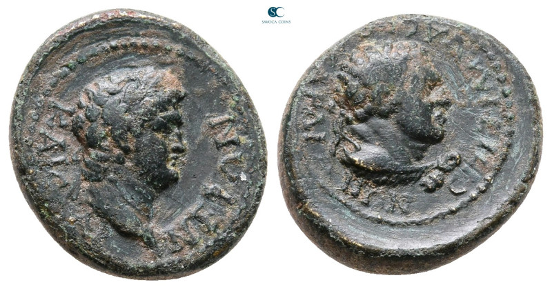 Lydia. Sardeis. Nero AD 54-68. Ti. Claudius Mnaseas, magistrate
Bronze Æ

17 ...