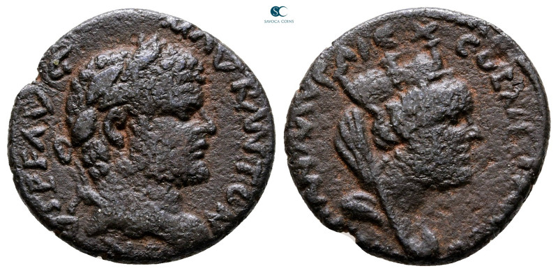 Mesopotamia. Carrhae. Caracalla AD 198-217. 
Bronze Æ

20 mm, 4,27 g



N...