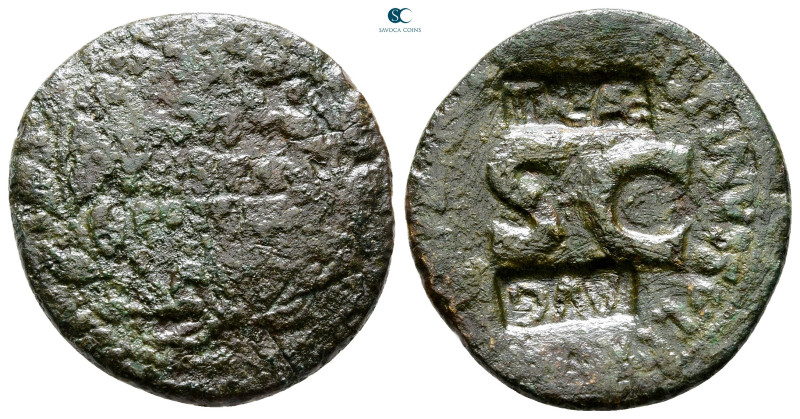 Augustus 27 BC-AD 14. Rome
As Æ

25 mm, 7,39 g



Fine