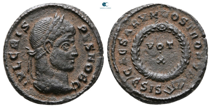 Crispus, as Caesar AD 316-326. Siscia
Follis Æ

19 mm, 2,62 g



Nearly V...