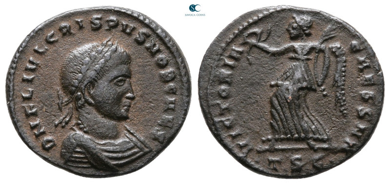 Crispus, as Caesar AD 316-326. Thessaloniki
Follis Æ

19 mm, 2,98 g



Ve...