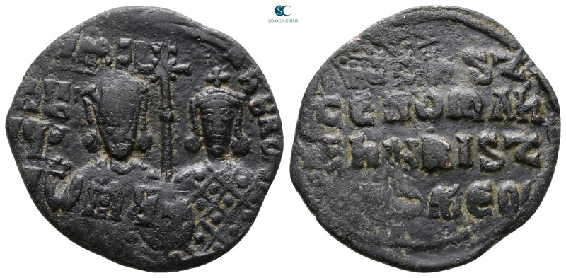 Constantine VII Porphyrogenitus, with Romanus I AD 913-959. Constantinople
Foll...