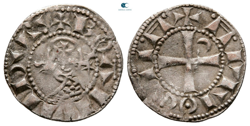 Principality of Antioch. Antioch. Bohemond III AD 1163-1201. 
Denier AR

17 m...