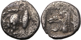 Ancient Greece: Mysia, Kyzikos circa 450-400 BC Silver Diobol Very Fine