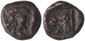 Ancient Greece: Mysia, Kyzikos circa 450-400 BC Silver Hemiobol Fine; areas of roughness