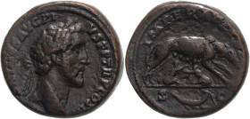 Roman Empire Antoninus Pius AD 143-144 Bronze As Very Fine