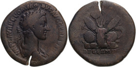 Roman Empire Commodus AD 177 Bronze Sestertius Fine
